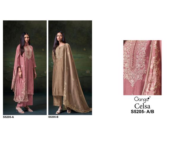 Ganga celsa 5205 dress material wholesale
